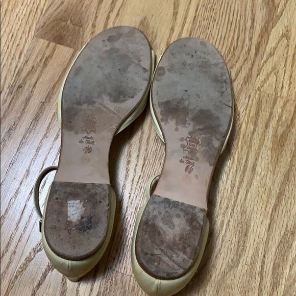 VIA ROMA 15 SOFT‎ YELLOW LEATHER SANDALS SI… - Picture 4 of 6